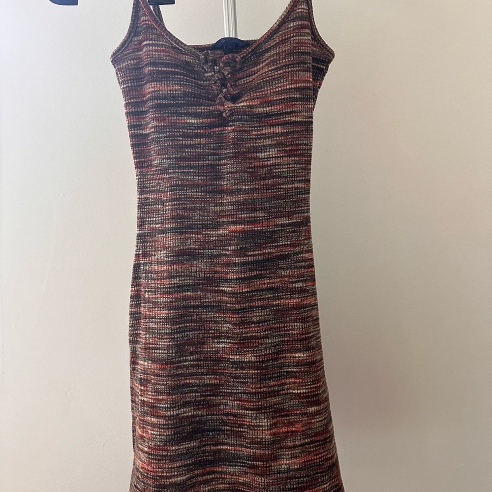 Summer dress dark brown